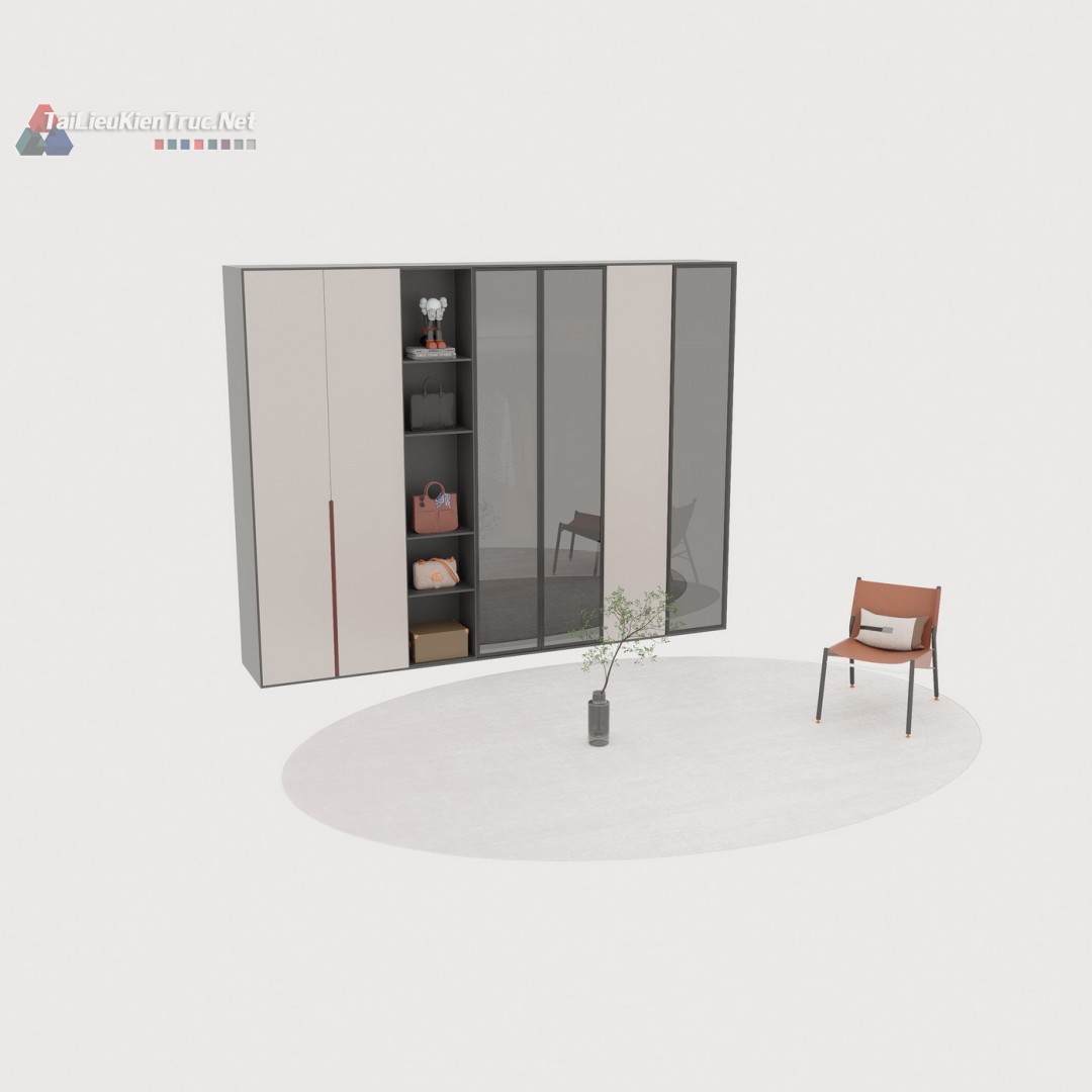 023. Thư viện sketchup tủ quần áo hiện đại