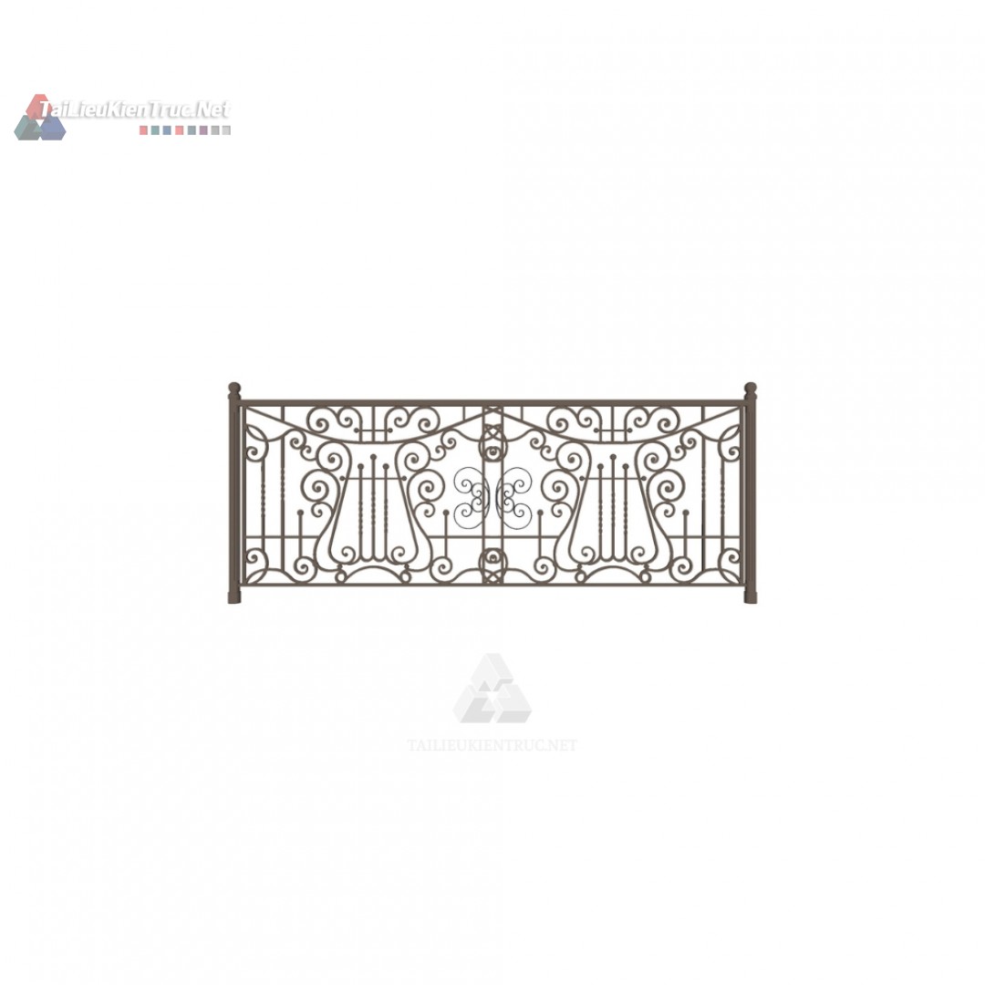069. Thư viện lan can sketchup miễn phí