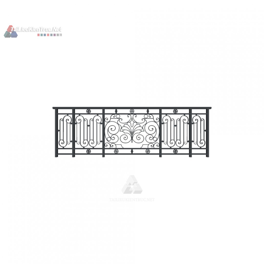 072. Thư viện lan can sketchup miễn phí
