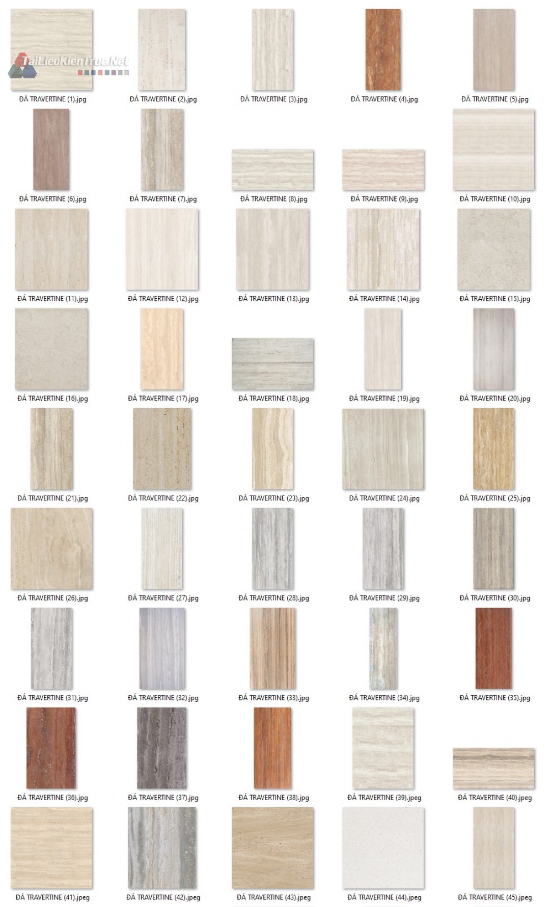 Thư viện 50 maps đá Travertine miễn phí