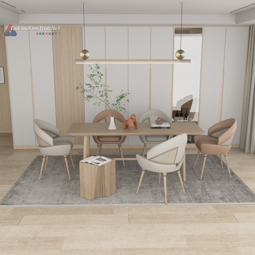 191. Bàn ăn Sketchup miễn phí tải về