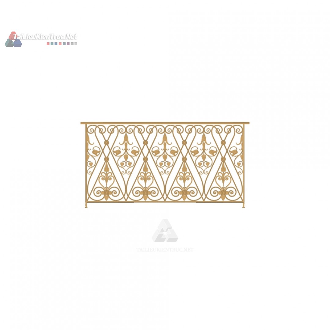 078. Thư viện lan can sketchup tân cổ điển miễn phí