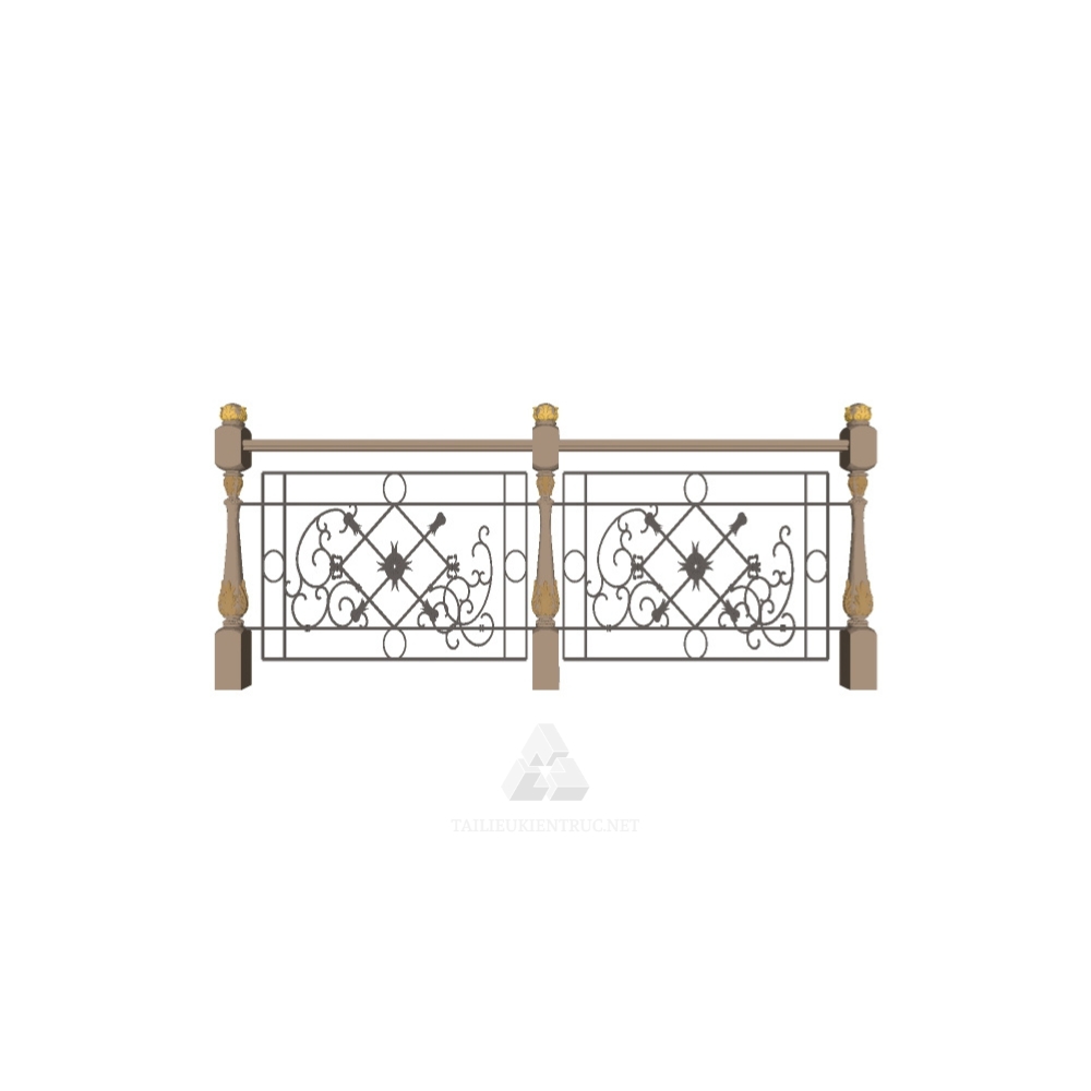 104. Tải miễn phí lan can tân cổ điển sketchup