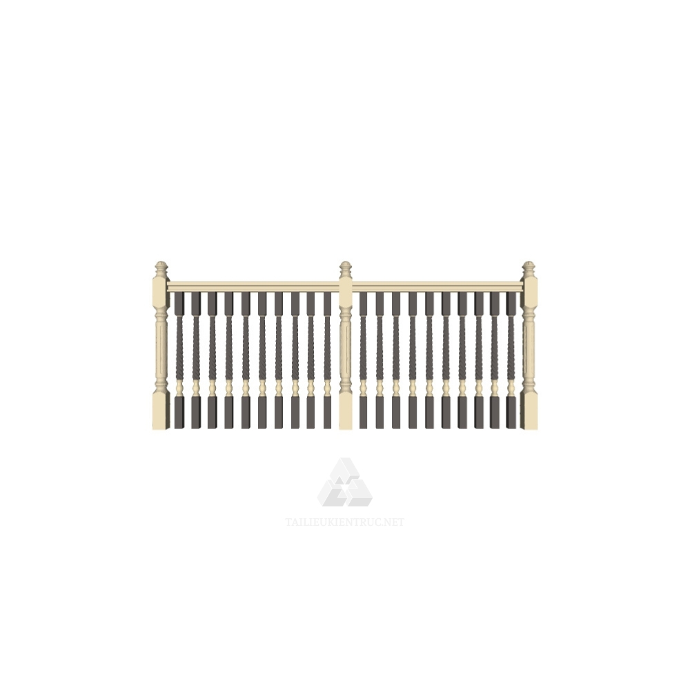 106. Thư viện sketchup lan can gỗ miễn phí
