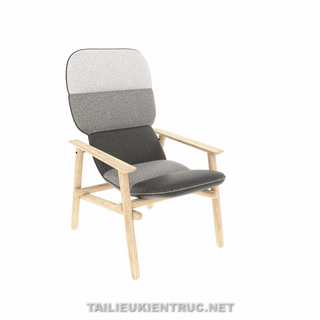 174. Model sketchup ghế thư giãn