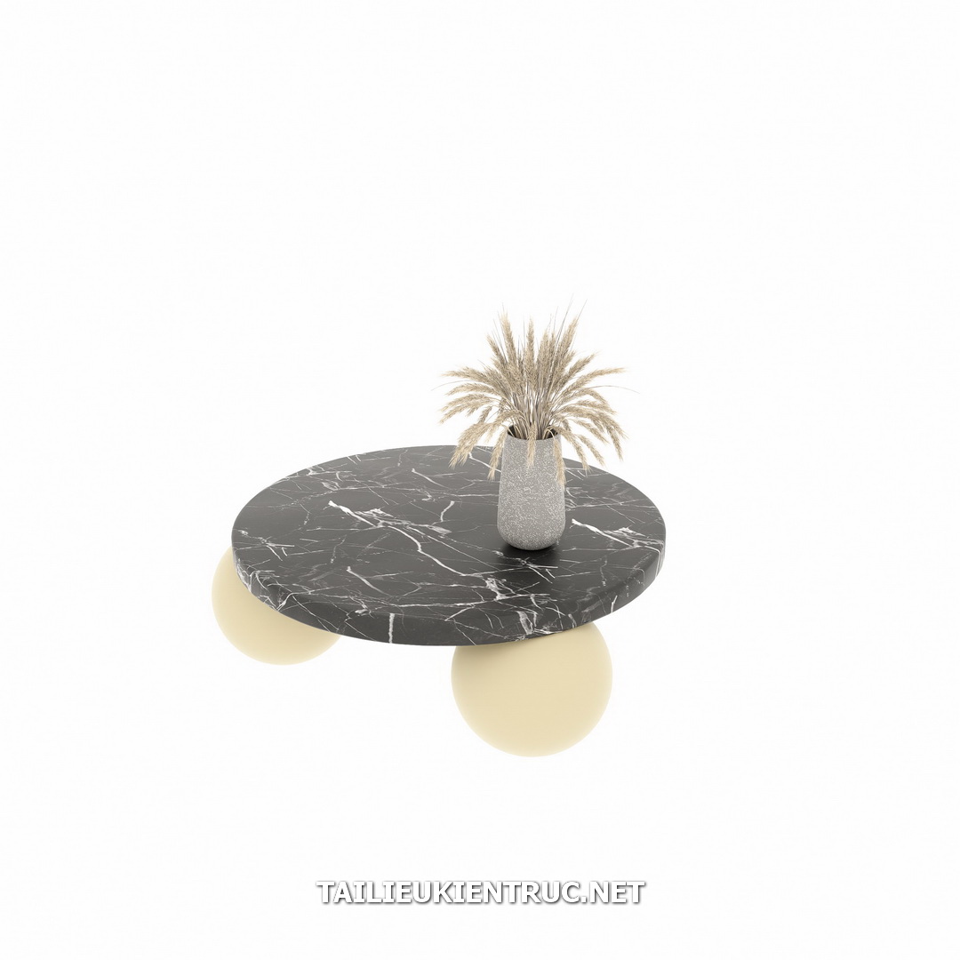 6. Tải miễn phí mô hình sketchup bàn trà hình tròn