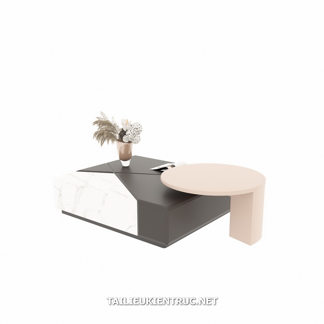7. Bàn trà hiện đại sketchup tải miễn phí