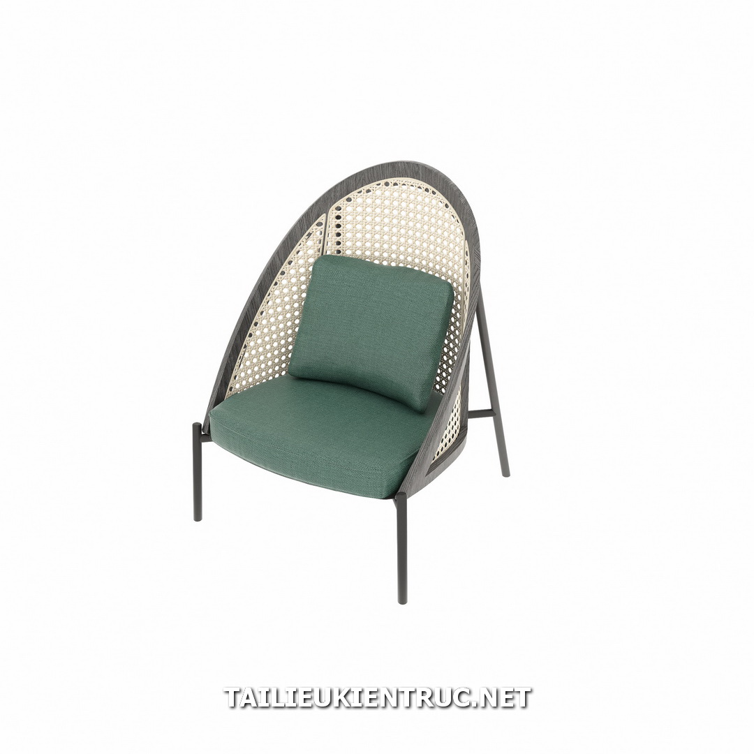 203. Tải miễn phí model ghế mây sketchup