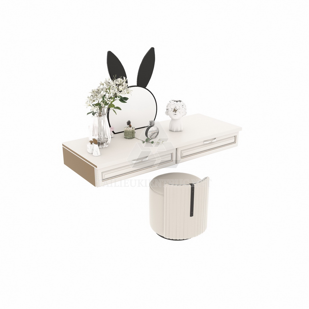 1. Model bàn trang điểm sketchup miễn phí