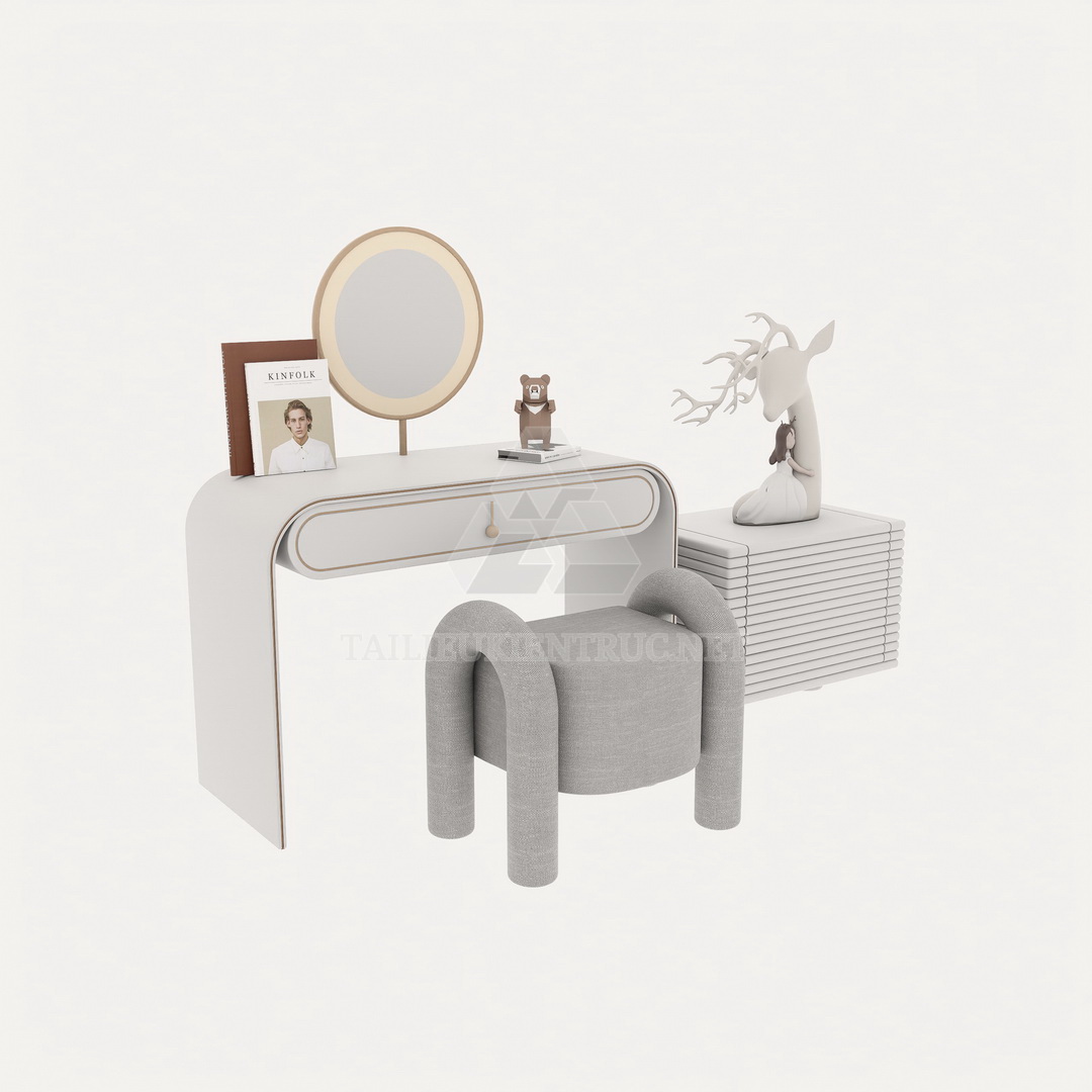 5. Thư viện model bàn trang điểm sketchup miễn phí