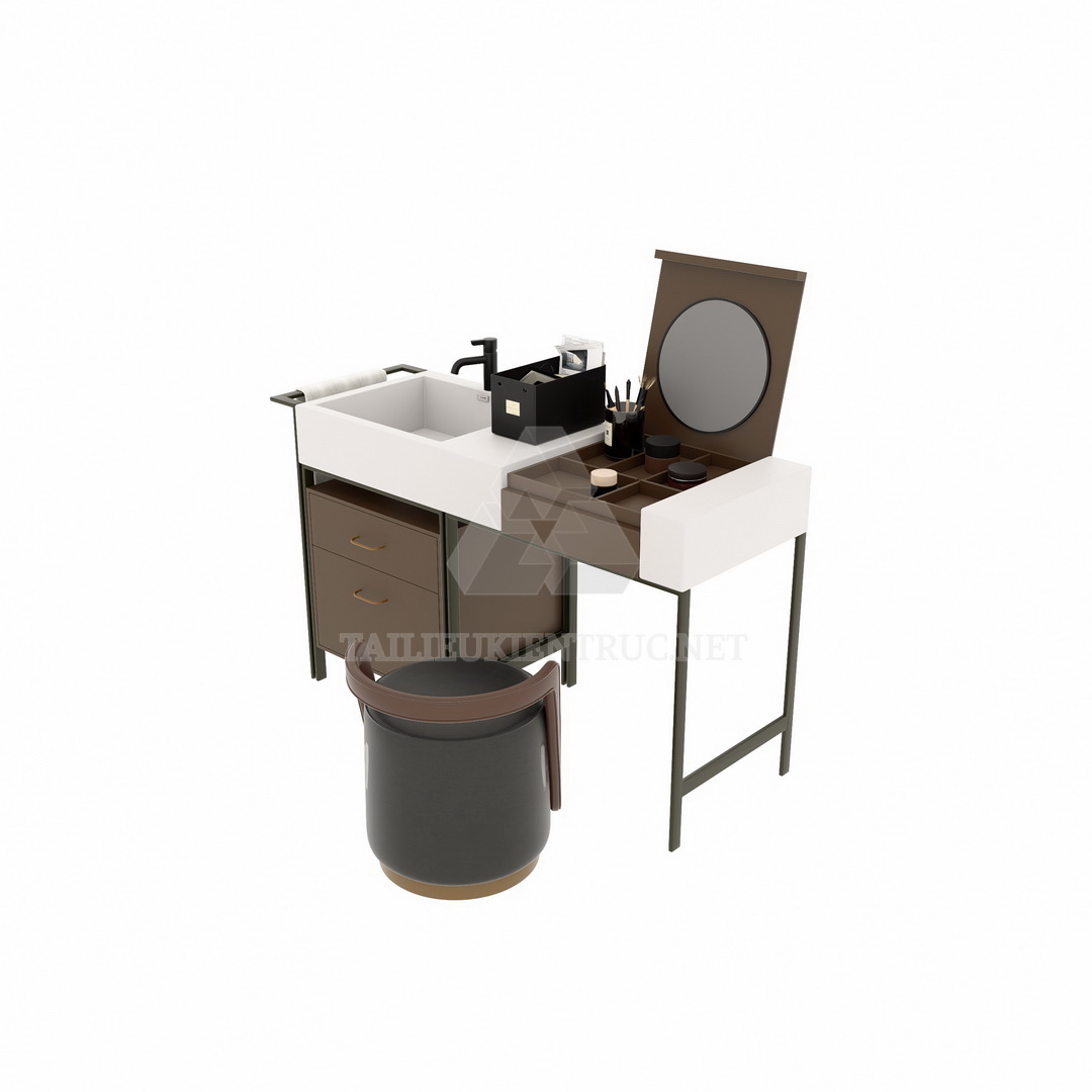 15. Model bàn trang điểm sketchup tải miễn phí