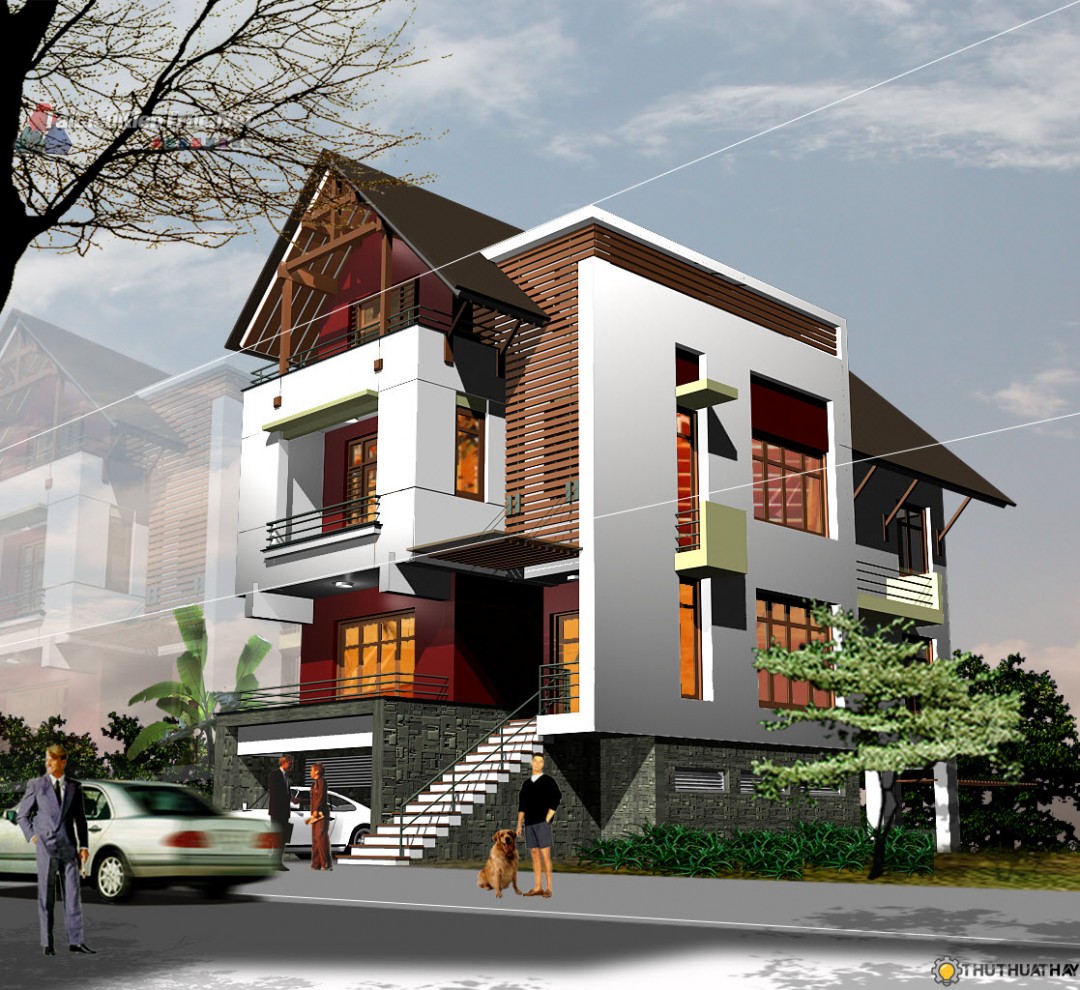 Hồ sơ thiết kế biệt thự 11x23m 3 tầng - 0014
