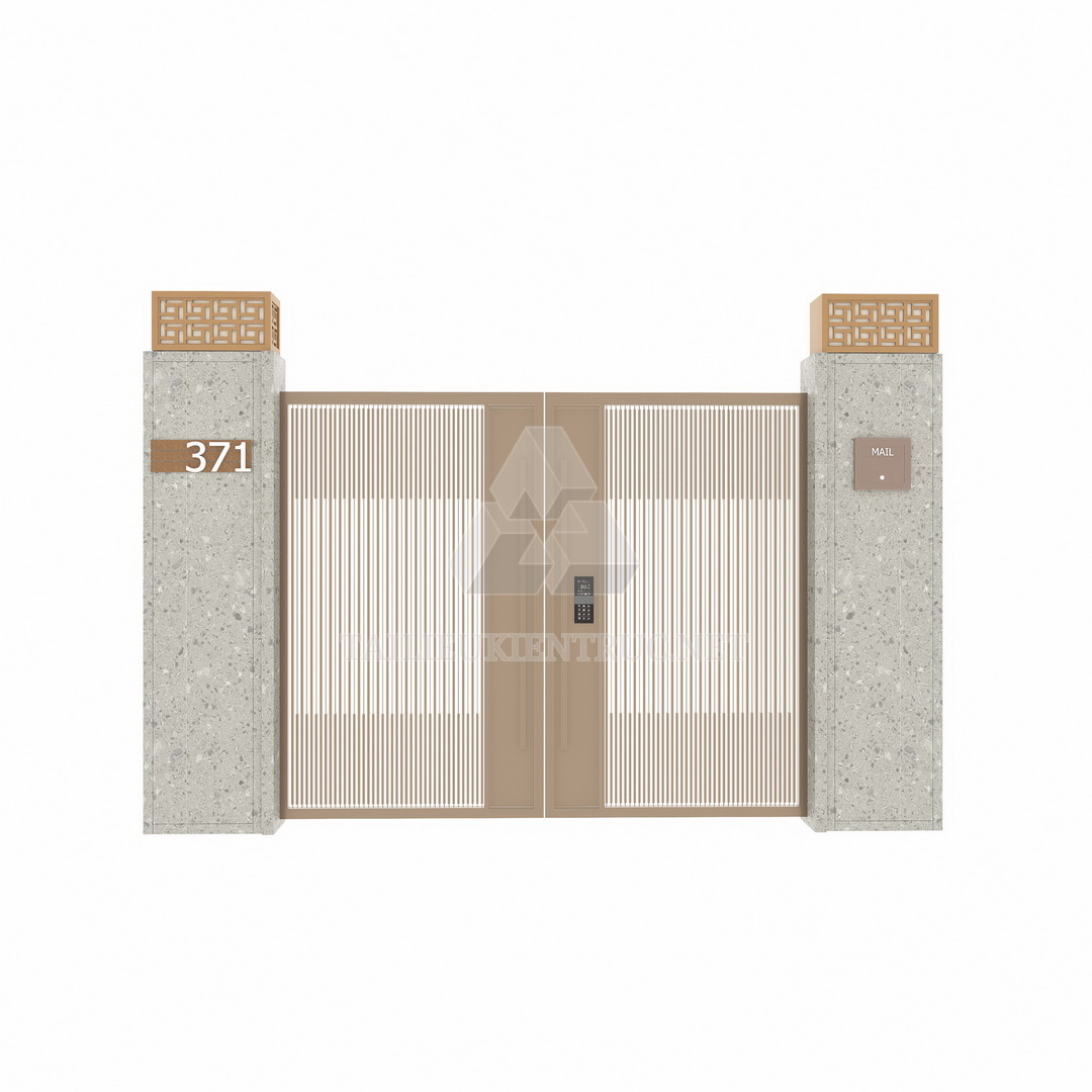 081. Thư viện sketchup cổng hiện đại miễn phí