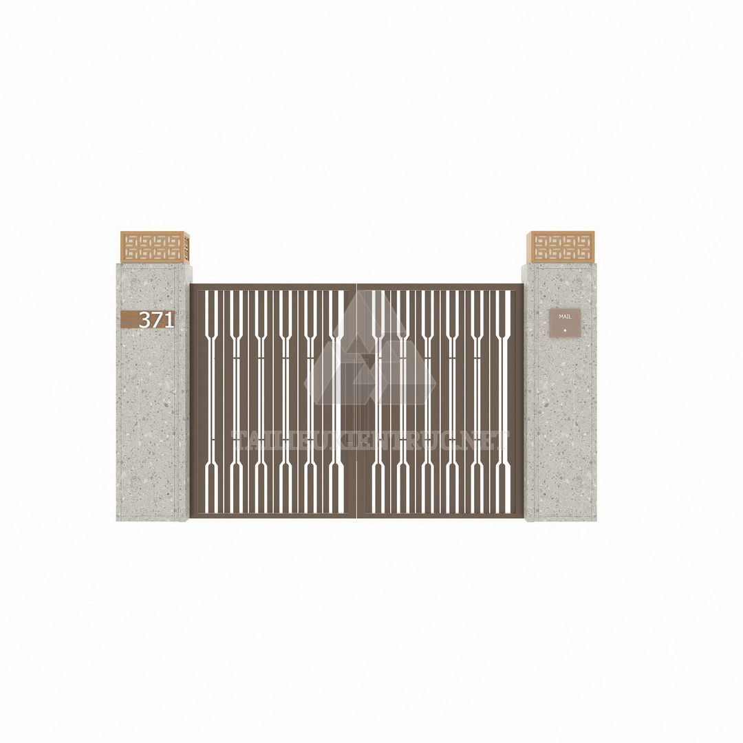 082. Model cổng hiện đại file sketchup miễn phí tải về