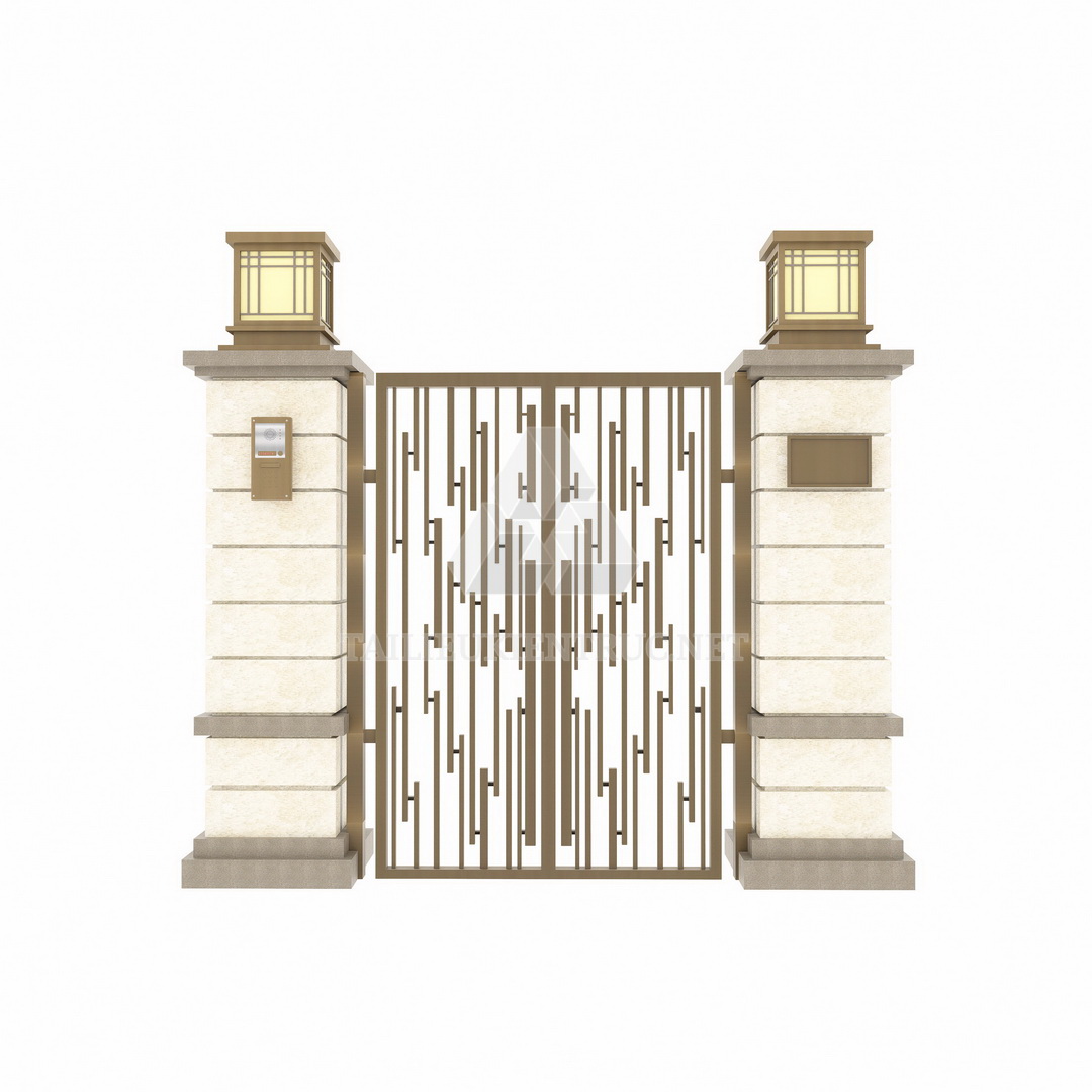 086. Tải miễn phí model cổng sketchup