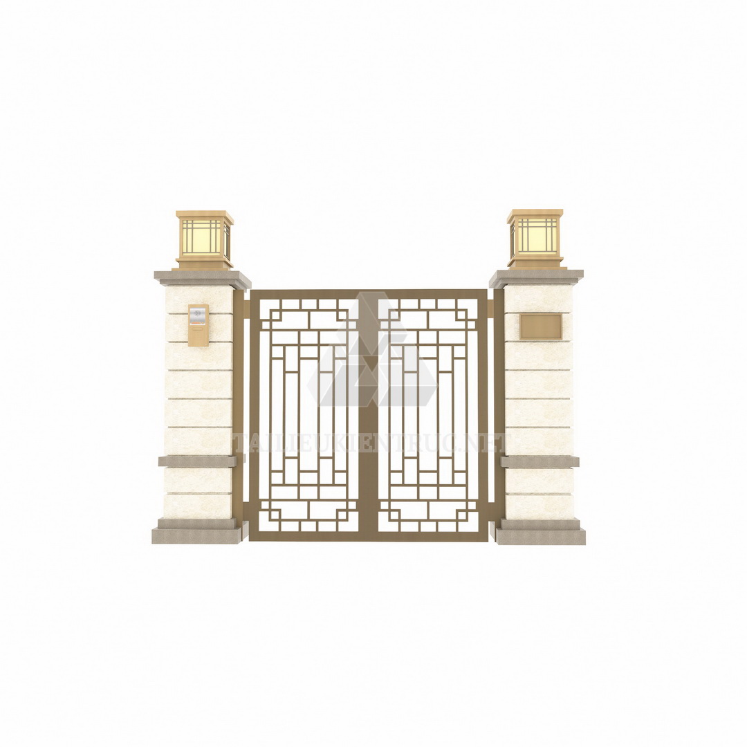 087. Thư viện cổng sketchup miễn phí tải về