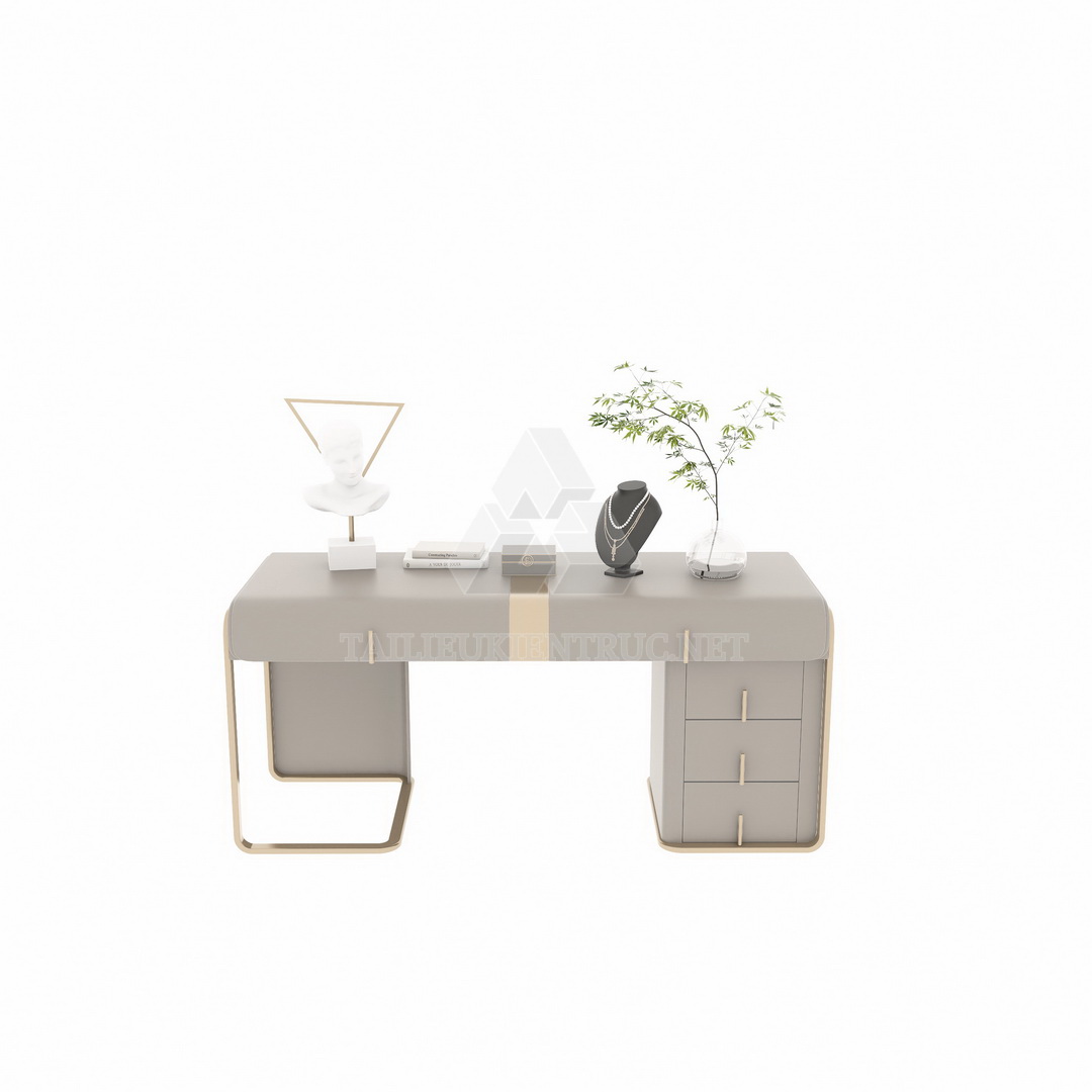 24. Tải miễn phí model sketchup bàn trang điểm hiện đại