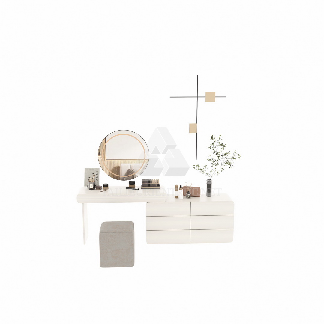 27. Model sketchup bàn trang điểm miễn phí