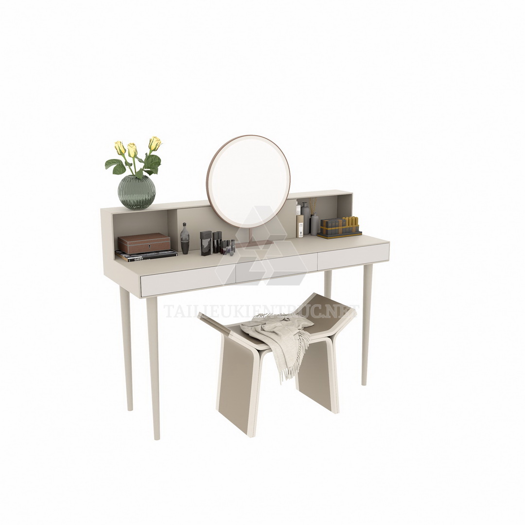 33. Tải miễn phí model sketchup bàn trang điểm