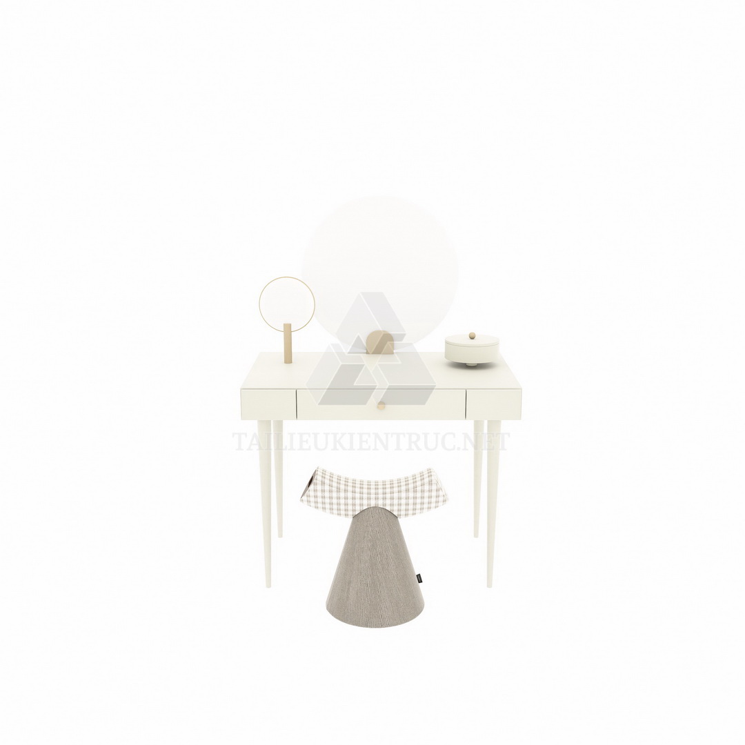 35. Bàn trang điểm hiện đại file sketchup miễn phí