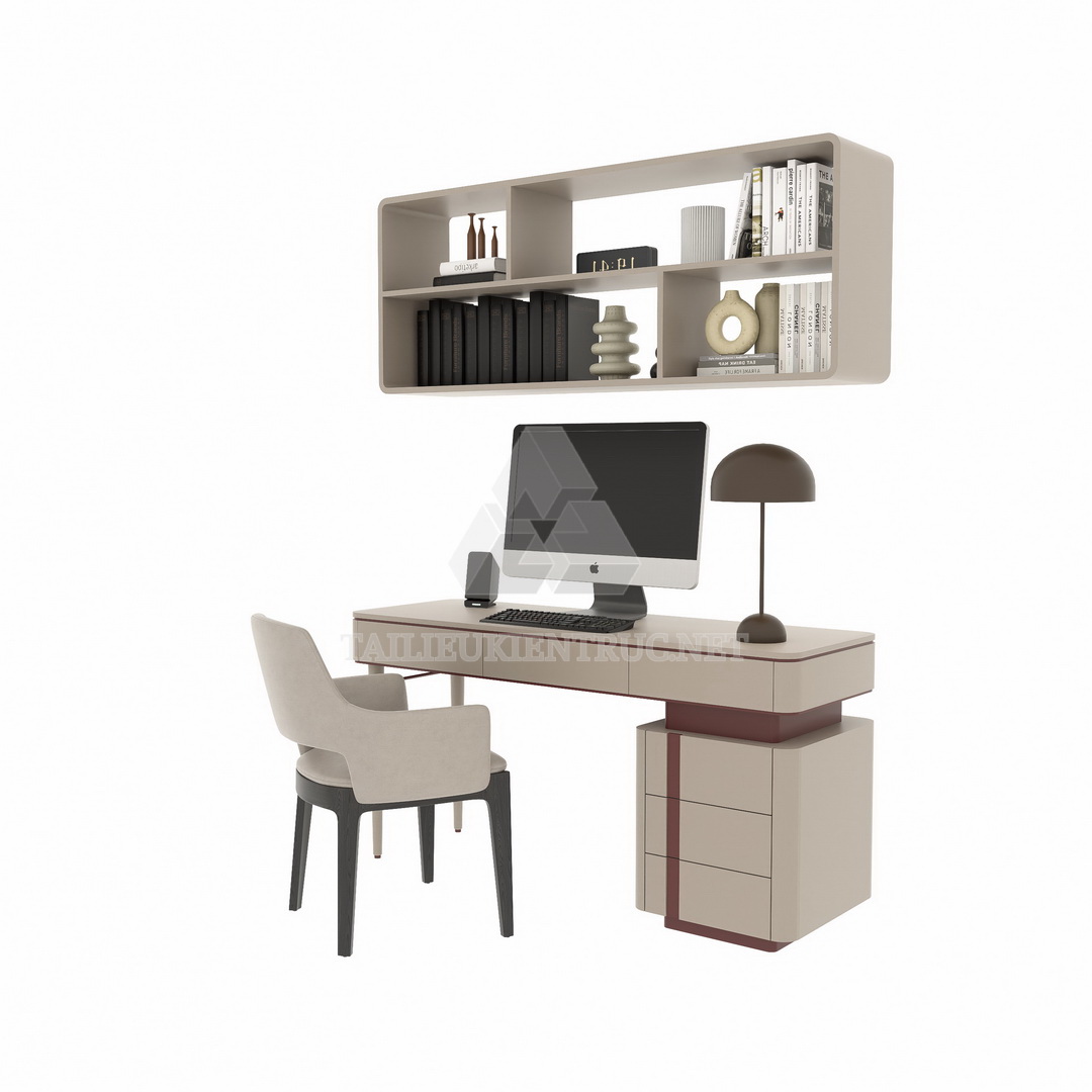 1. Model bàn học sketchup miễn phí