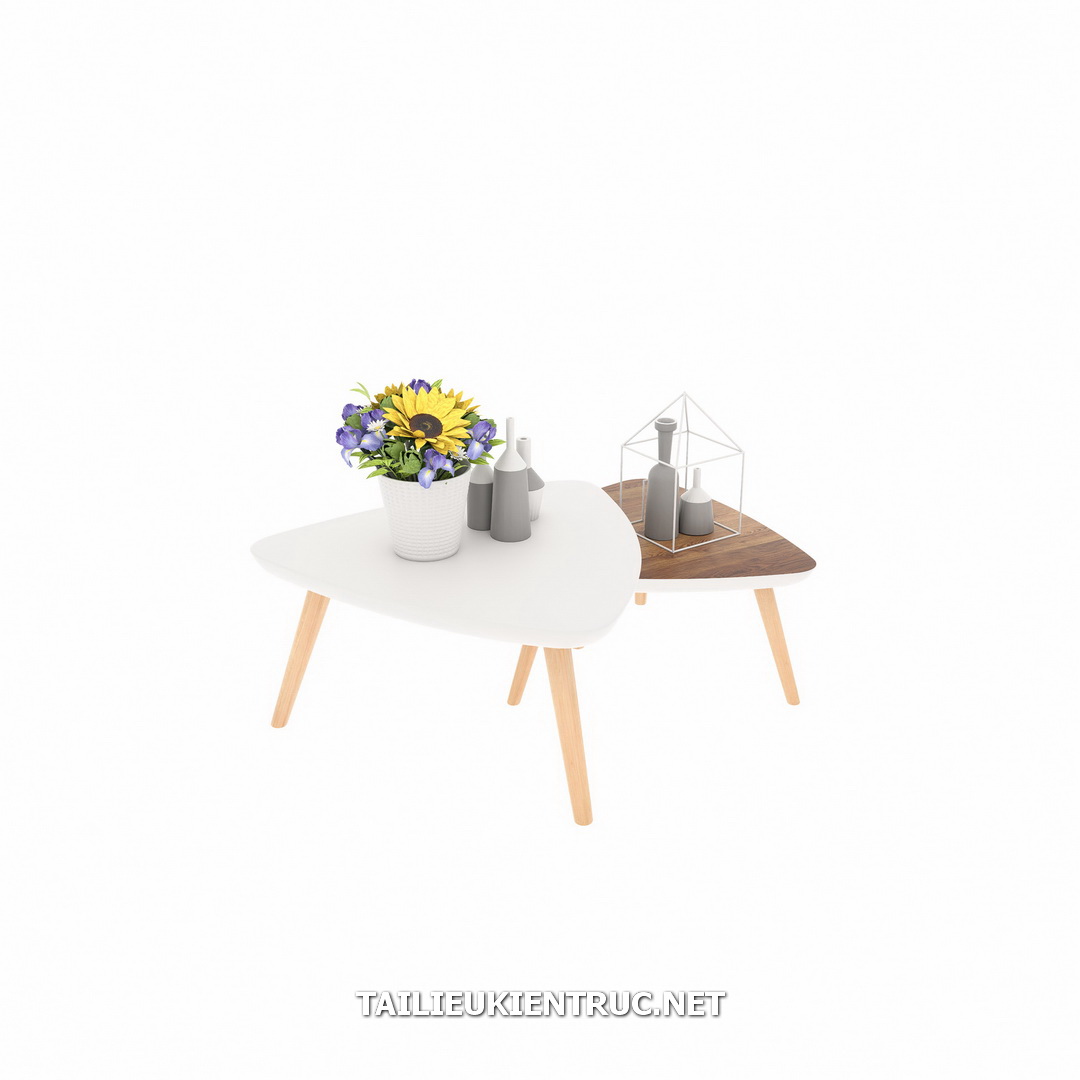 22. Bàn trà sketchup tải miễn phí