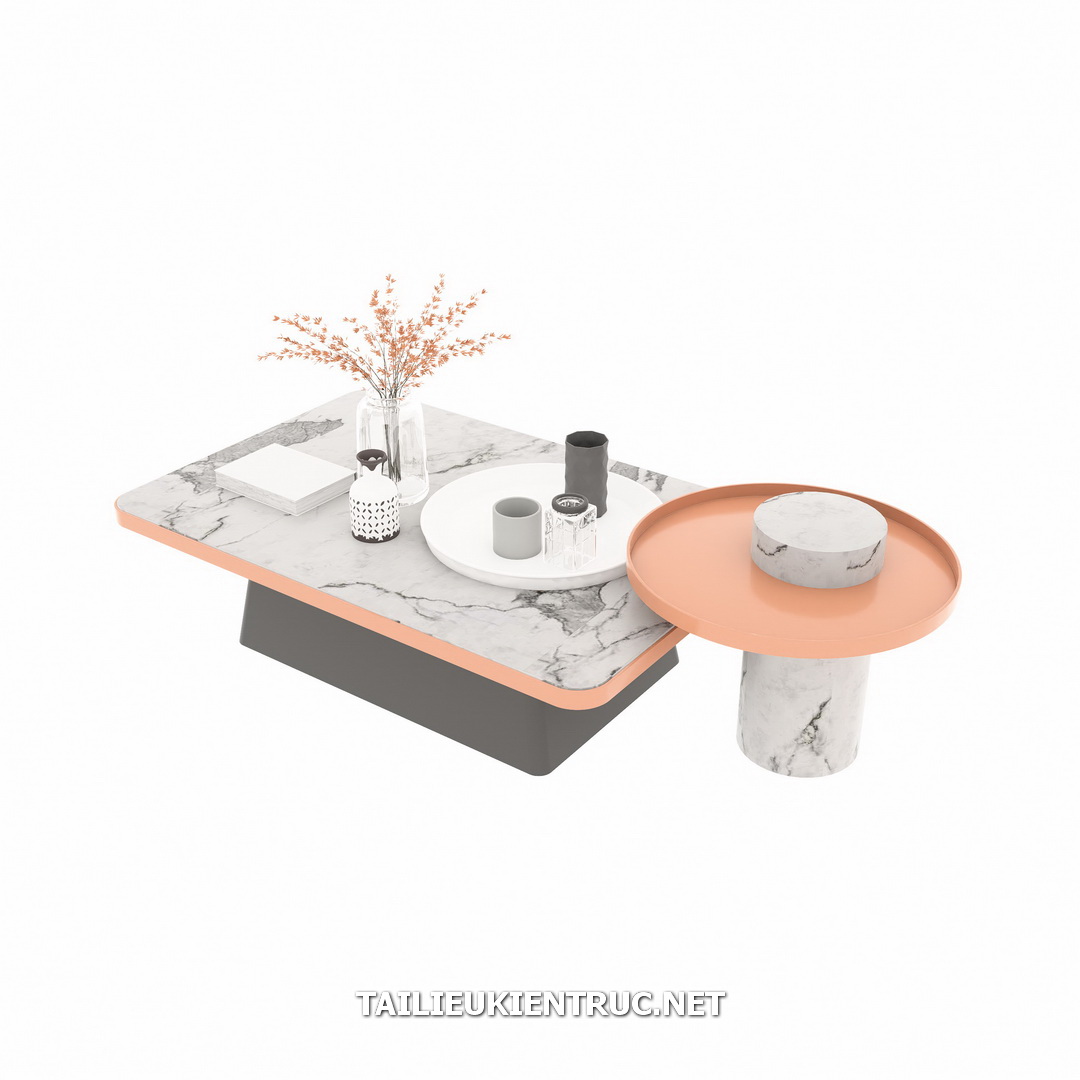 24. Tải miễn phí model bàn trà sketchup