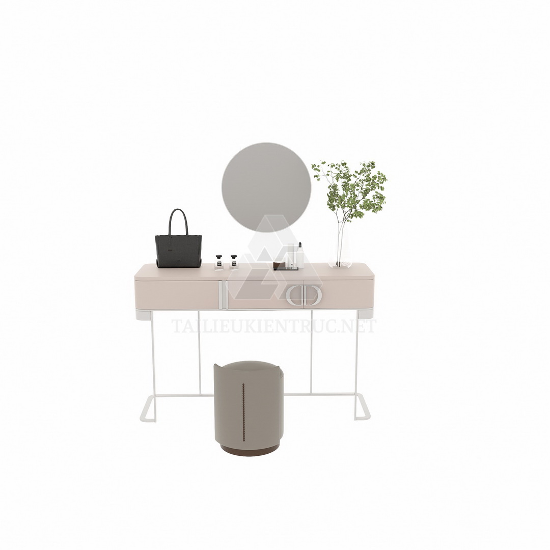 46. Bàn trang điểm hiện đại file sketchup miễn phí