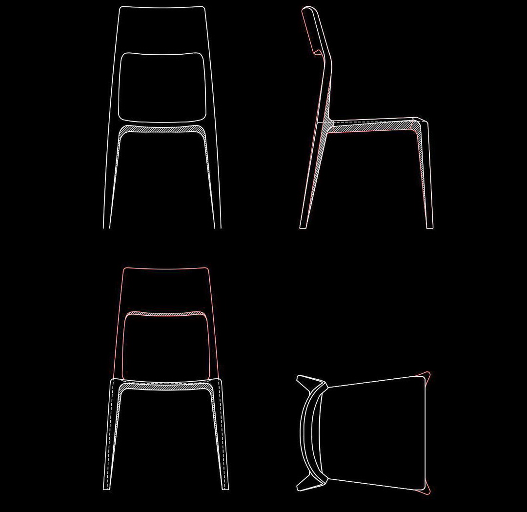 49. Bản vẽ chi tiết ghế ăn gỗ tự nhiên tải miễn phí