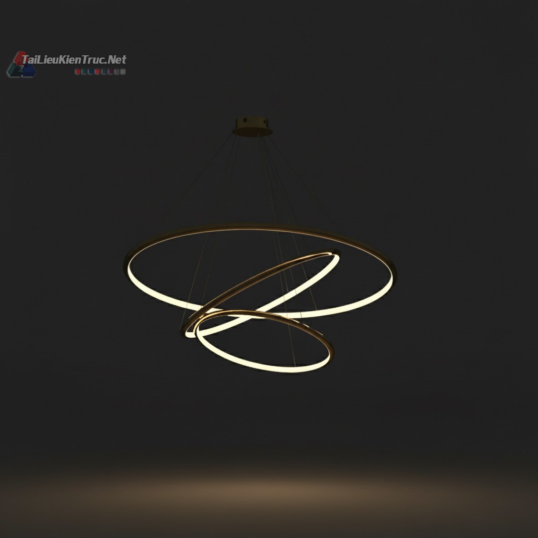 1. Model sketchup đèn thả hiện đại tải miễn phí