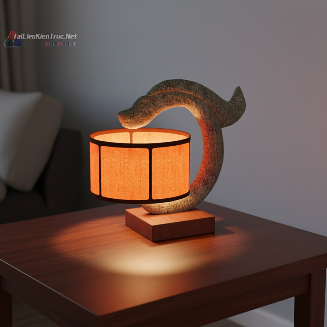 10. Model đèn bàn sketchup miễn phí