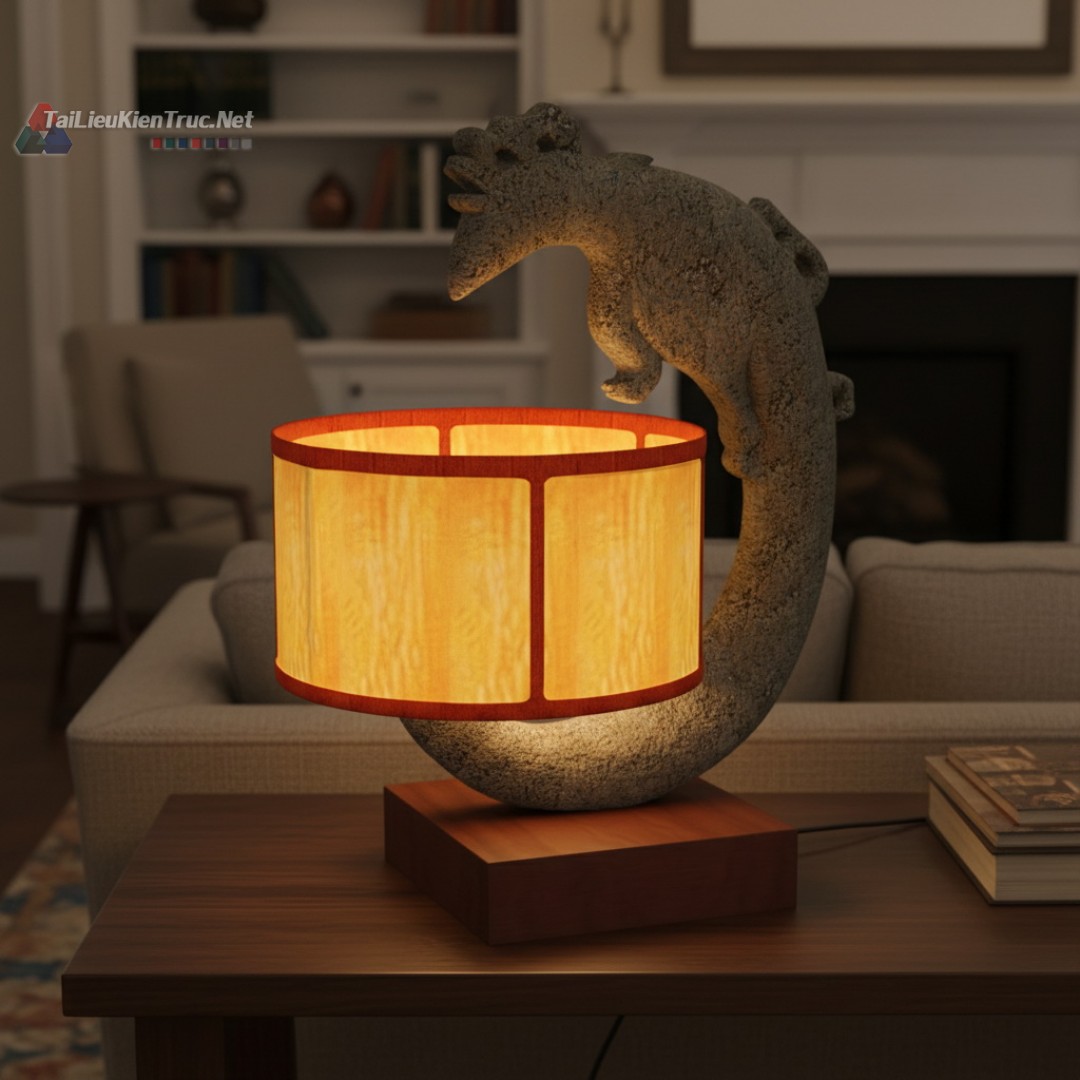 11. Đèn bàn sketchup tải miễn phí