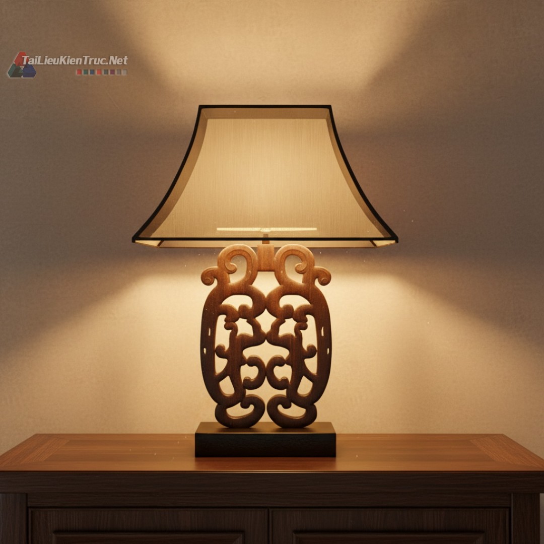 13. Tải miễn phí model đèn bàn sketchup