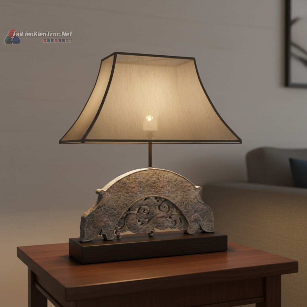 16. Tải miễn phí model đèn bàn sketchup