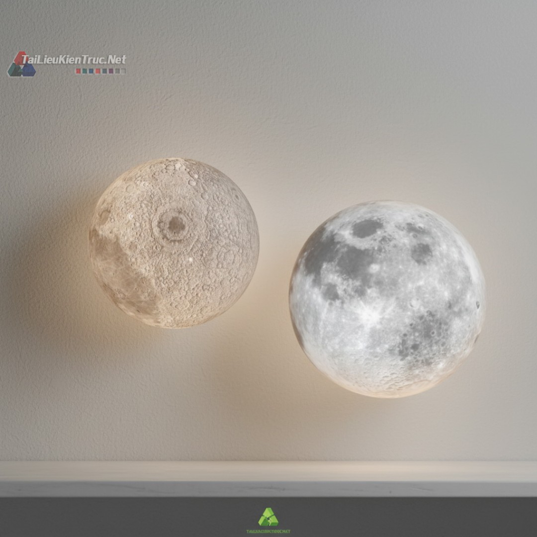 21. Đèn mặt trăng file sketchup miễn phí