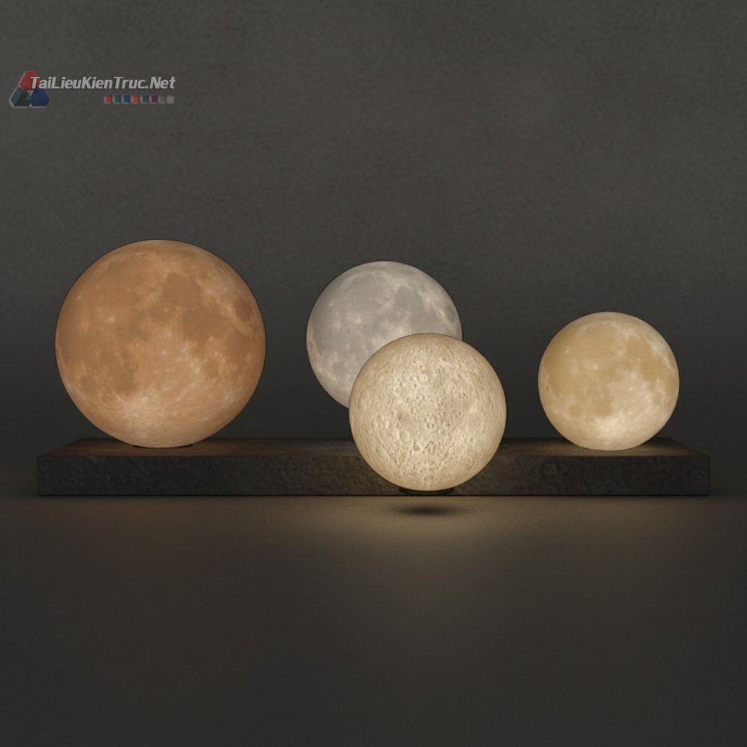 25. Đèn trăng sketchup miễn phí