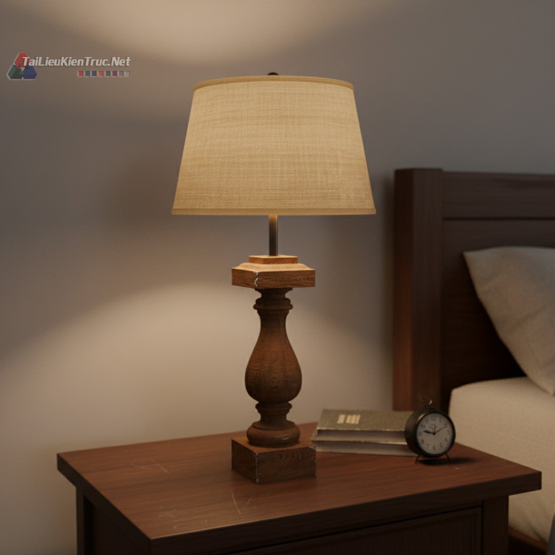 27. Tải miễn phí đèn bàn sketchup