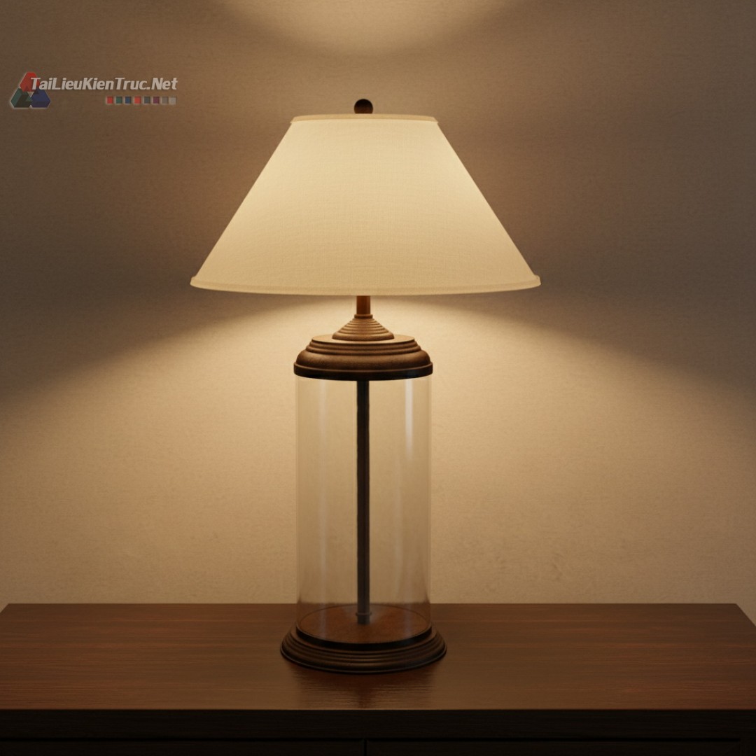 34. Tải miễn phí model đèn bàn sketchup