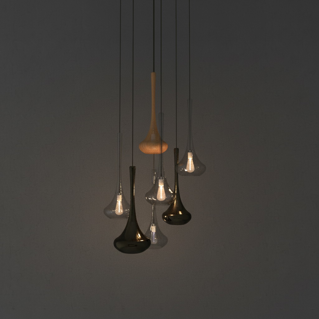 12. Tải miễn phí model sketchup đèn thả hiện đại