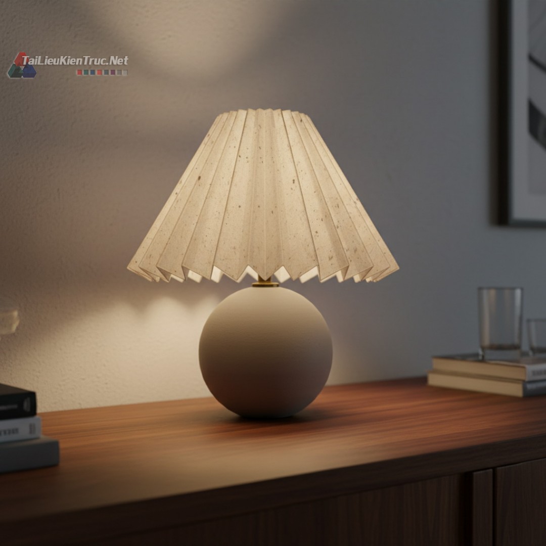 39. Tải miễn phí model đèn bàn file sketchup