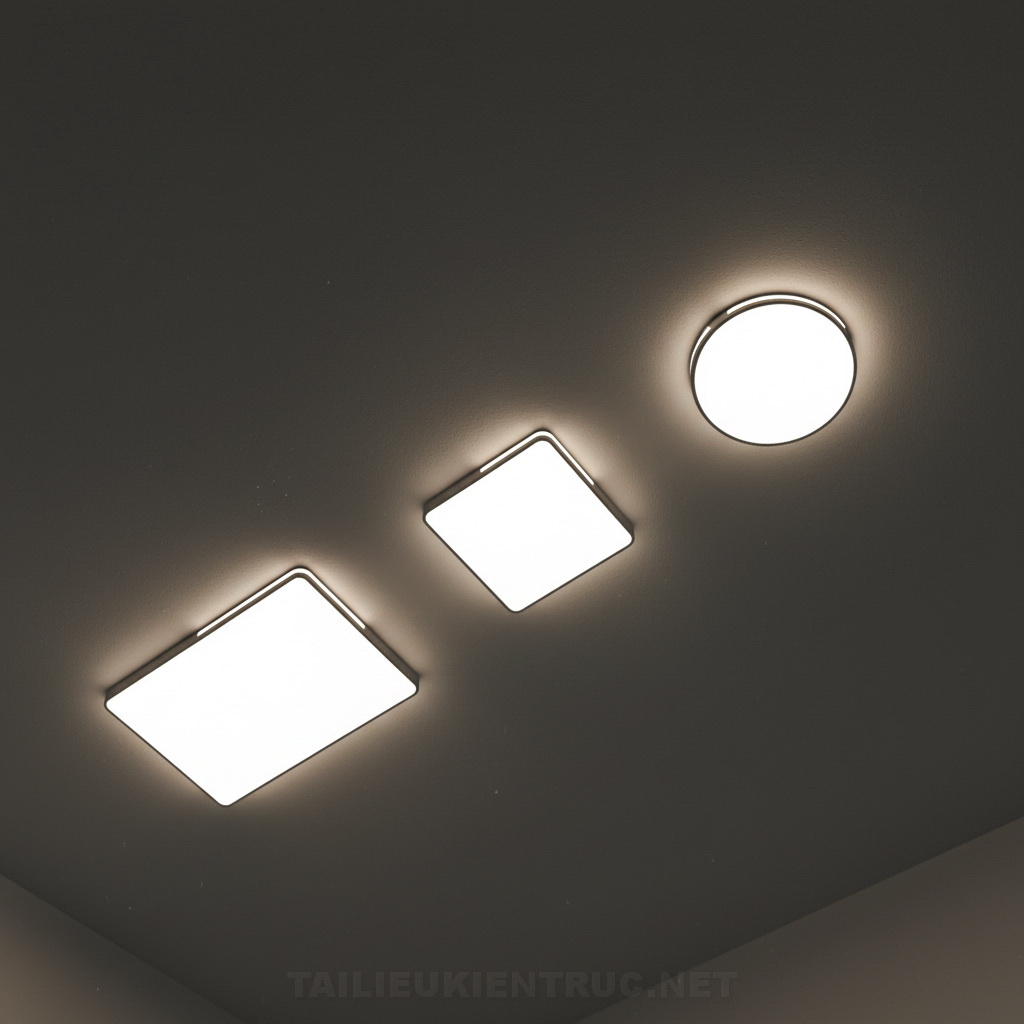 18. Đèn ốp trần hiện đại file sketchup
