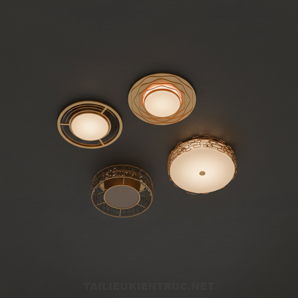 21. Đèn trần hiện đại sketchup