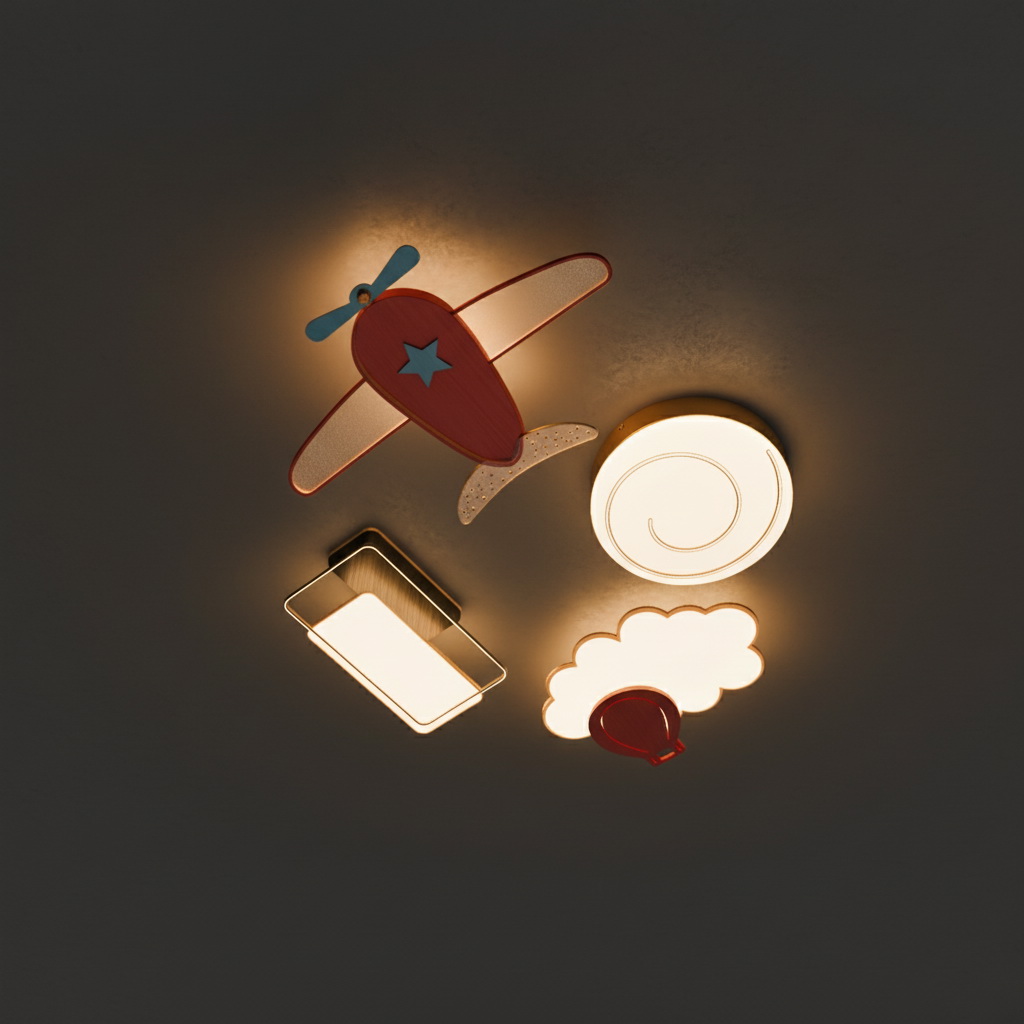 24. Đèn trần phòng trẻ em file sketchup