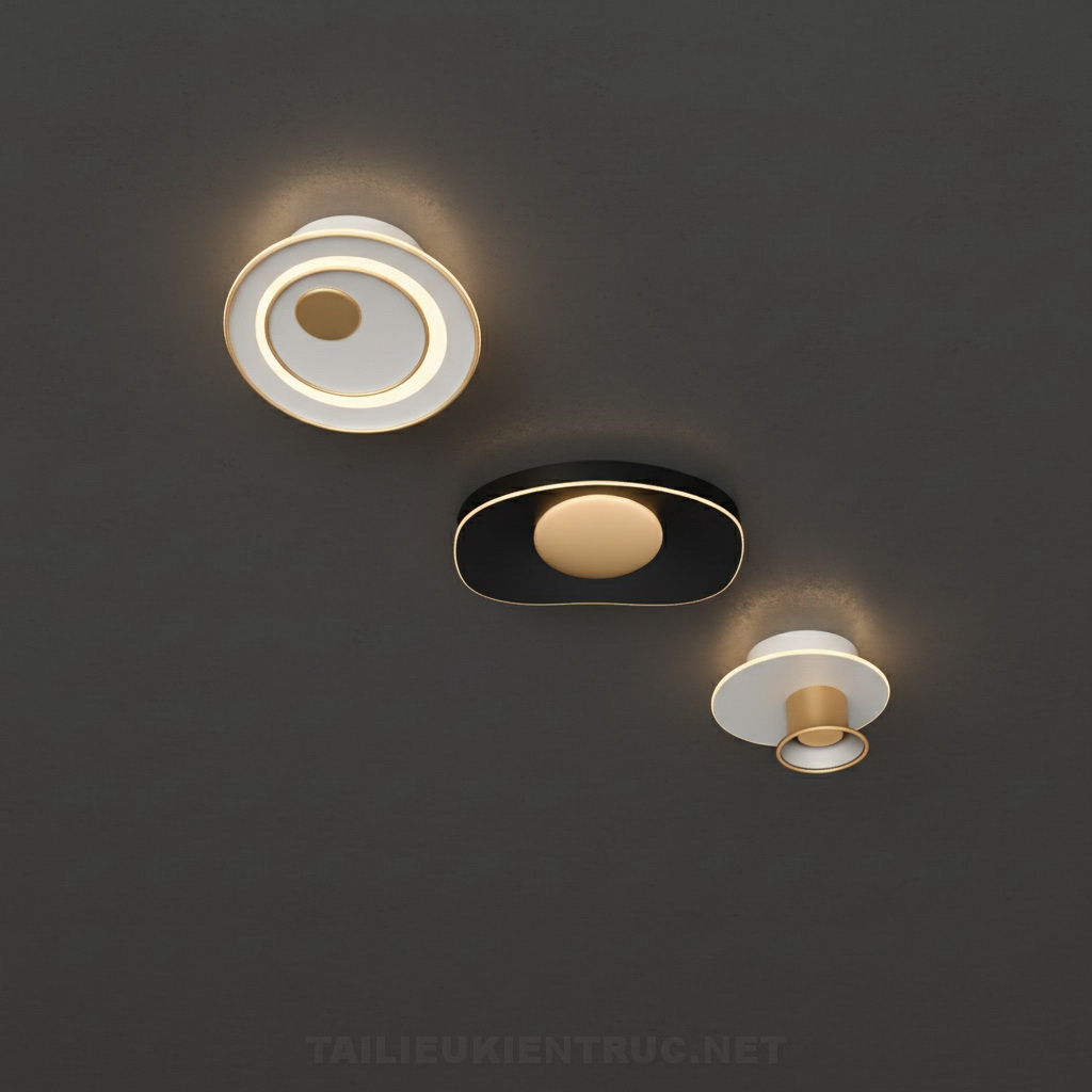 26. Model sketchup đèn ốp trần