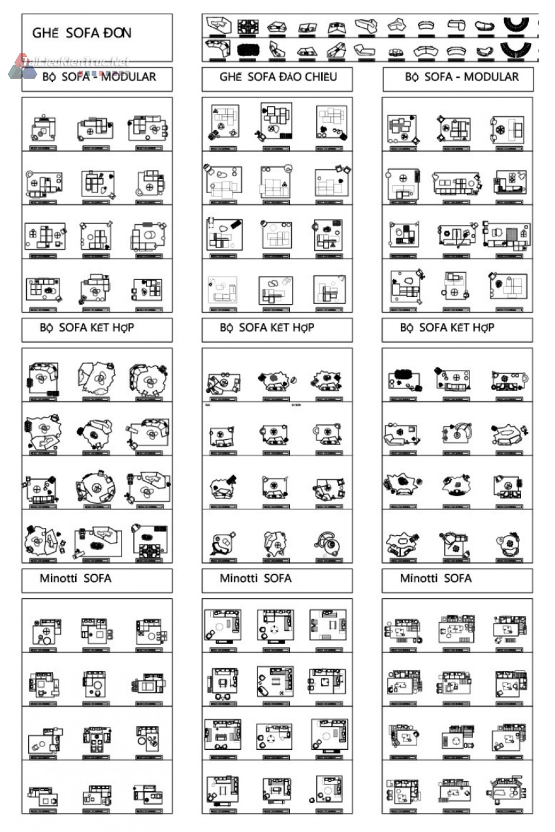 Thư viện cad block mặt bằng thông dụng tối ưu