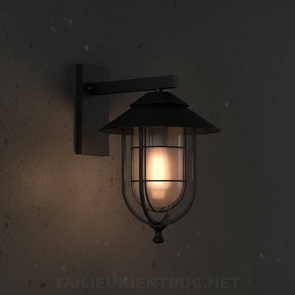 20. Tải miễn phí đèn treo tường tân cổ điển file sketchup