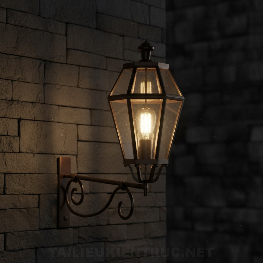 11. Đèn treo tường tân cổ điển file sketchup miễn phí