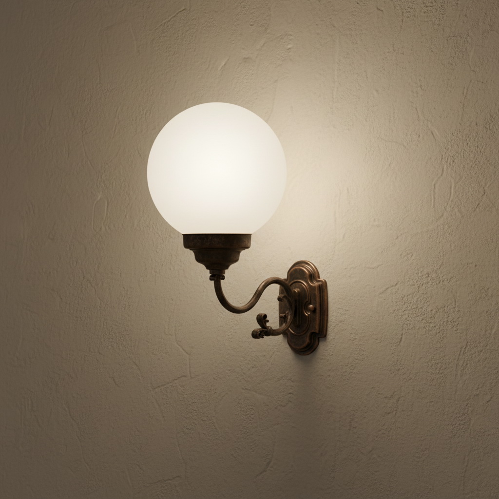 26. Đèn treo tường hình tròn file sketchup