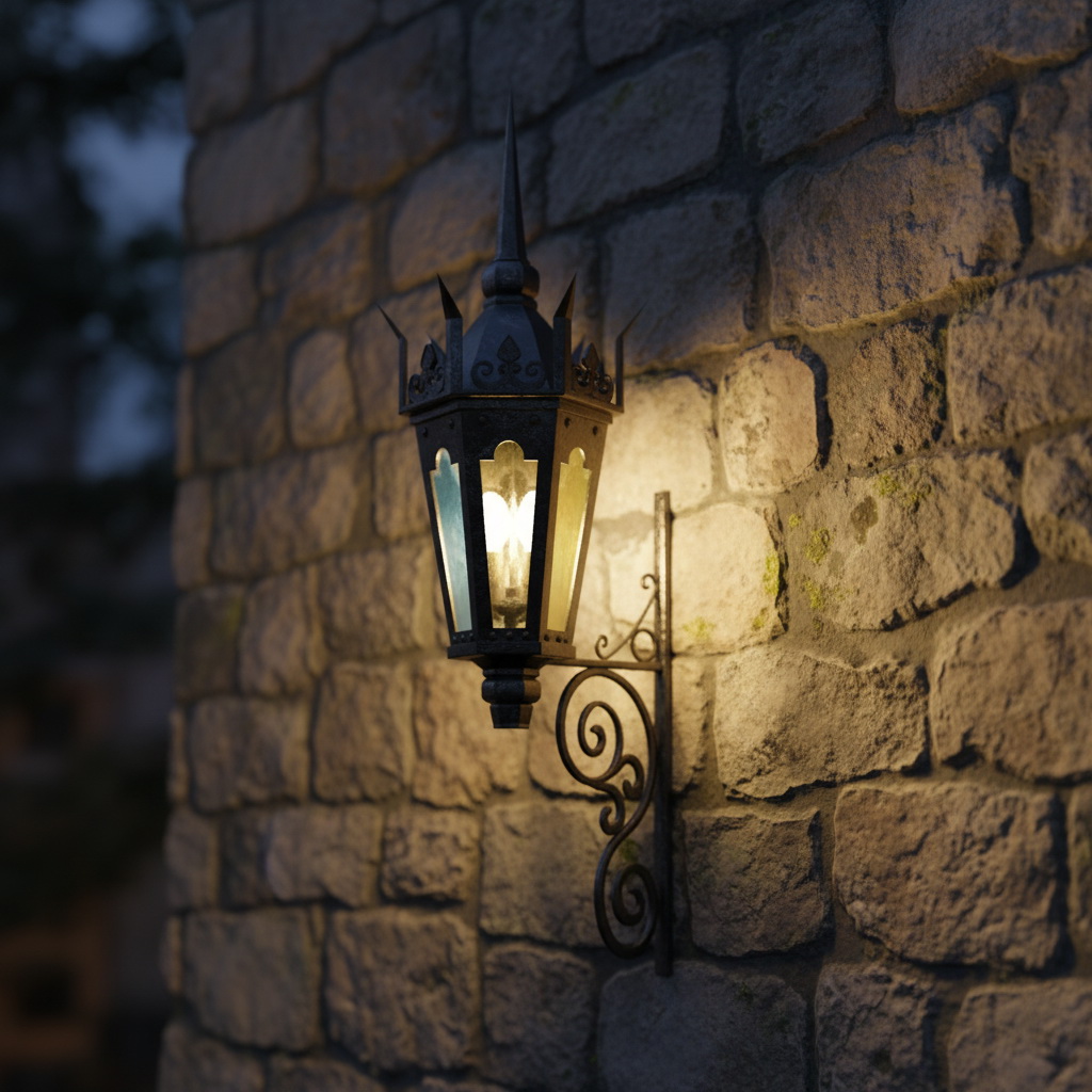 30. Đèn treo tường cổ điển file sketchup miễn phí