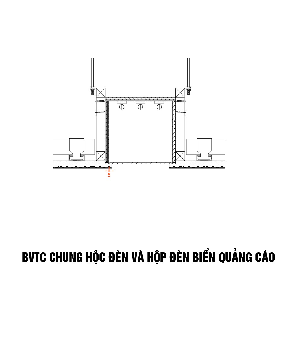 10. Chi tiết hộc đèn có màng xuyên sáng